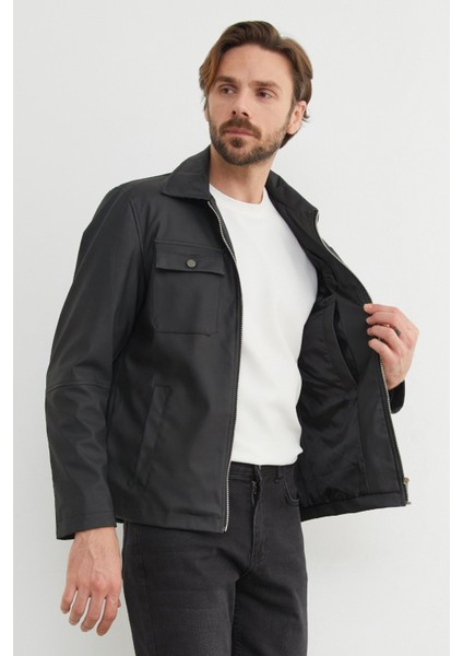 Cepli Suni Deri Ceket indirimleri