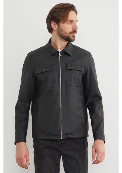 Cepli Suni Deri Ceket