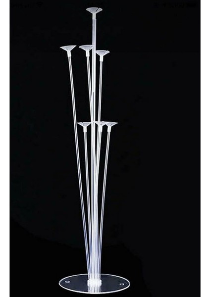 Gitti Balon Standı 7'li Şeffaf Ayaklı Doğum Günü Parti Kutlama Organizasyon