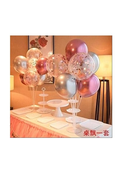 Gitti Balon Standı 7'li Şeffaf Ayaklı Doğum Günü Parti Kutlama Organizasyon modelleri