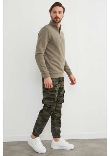 Kamuflaj Desenli Kargo Cepli Jogger Eşofman Altı fırsatları