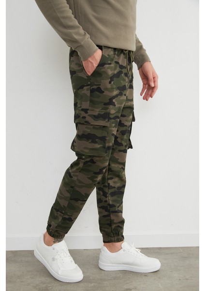 Kamuflaj Desenli Kargo Cepli Jogger Eşofman Altı indirimleri