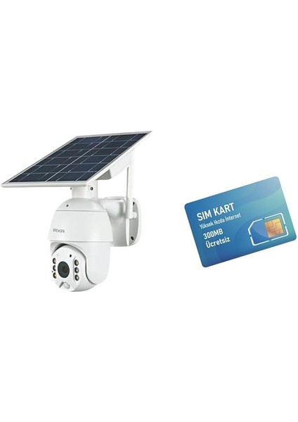C16 4g Sim Kartlı Pilli Solar Dış Ortam 360° Hareket Kontrollü Güvenlik Kamerası
