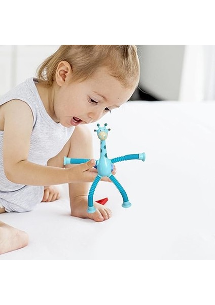 Vantuz Zürafa Oyuncak | Hayvan Şekli Teleskopik Tüp Oyuncaklar,değişen Zürafa Teleskopik Tüp Çocuk Bulmaca Karikatür Vantuz Ebeveyn-Çocuk Etkileşimli Oyuncak indirimleri