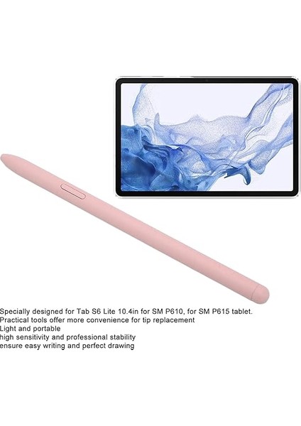 Tab S6 Lite 10.4 -P610, -P615, Tablet Için 5 Uçlu Yedek S Pen Kalem. (Pembe) fırsatları