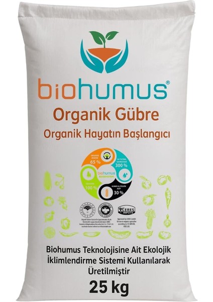 Organik Gübre Bitki Besin Gübresi 25 kg Tekli
