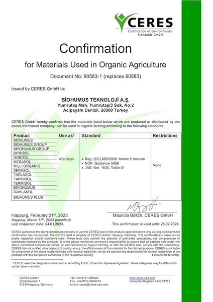 Organik Gübre Bitki Besin Gübresi 25 kg Tekli indirimleri