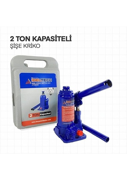 Strong Ibeltech 2 Ton Kapasiteli Şişe Kriko Çantalı Kriko fiyatları