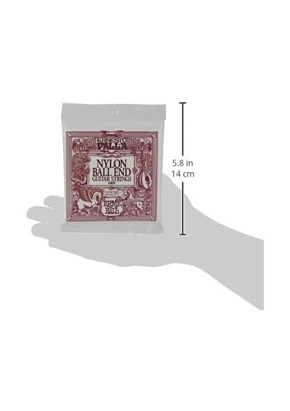 Ball Ernesto Palla Klasik Gitar Telleri Siyah &amp; Altın Ball Uçlu Naylon modelleri