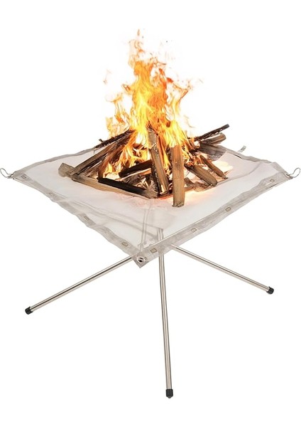 Badger Surtur Ateş Standı, Dış Mekan, Kamp Ateş Havuzu, Paslanmaz Çelik Örgü Şömine, Taşıma Çantalı, Katlanır Stant, Piknik, Şenlik Ateşi