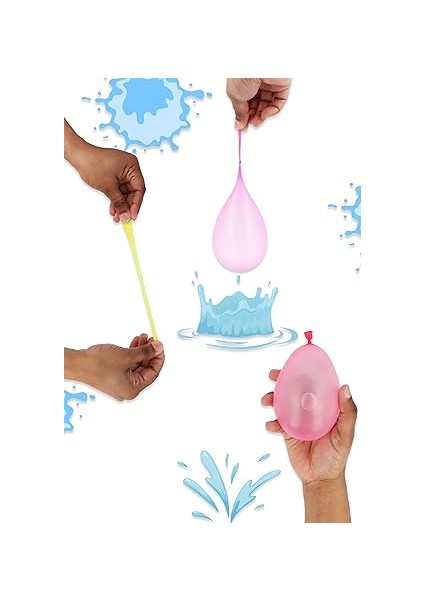 100 x Su Bombası 6 Farklı Renk 5 Paket 20 Adet Su Bombası Balonu Doğum Günleri ve Yaz Eğlencesi Bahçe Parti Oyunları Parti Iyilik Ganimet Çantası Dolgu Çocuklar Için fiyatları