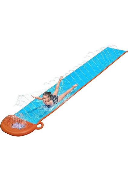 H20GO Single Su Kaydırağı, 4,88 M Şişirilebilir Dahili Fıskiyeli