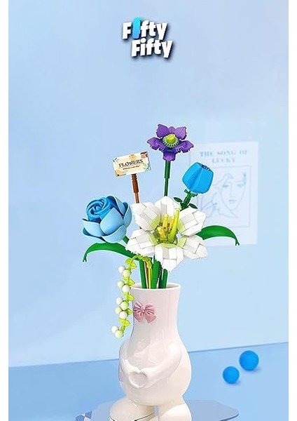 Loz Dekoratif ve Koleksiyonluk Çiçek Buketi 488 Parça Çiçek Modeli Yapım Seti FFLZ-4602 indirimleri