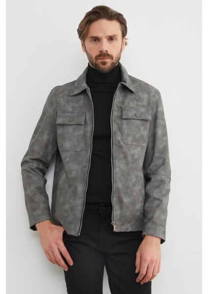 Cepli Suni Deri Ceket