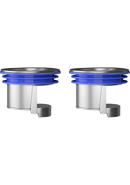 2 Adet Zemin Sifonu Geri Akış Önleyici Fiş, Duş Yer Sifonu Geri Akış Önleyici Kanalizasyon Çekirdek Koku Önleyici Fiş Mutfak Banyo Drenajı Için (Gümüş Kaplama)