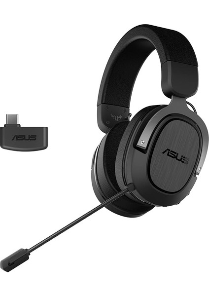 Tuf Gaming H3 Wireless 7.1 Silver Oyuncu Kulaklığı, 15 Saat Çalma, 2.4 Ghz Bağlantı, Medium, Siyah