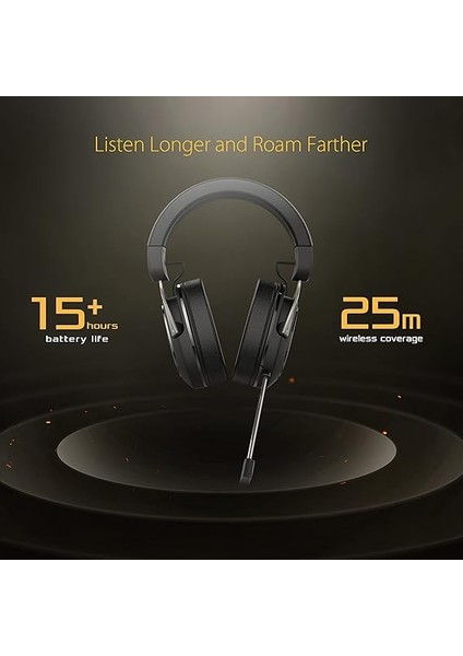 Tuf Gaming H3 Wireless 7.1 Silver Oyuncu Kulaklığı, 15 Saat Çalma, 2.4 Ghz Bağlantı, Medium, Siyah fiyatları