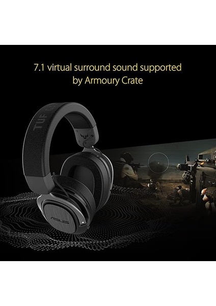 Tuf Gaming H3 Wireless 7.1 Silver Oyuncu Kulaklığı, 15 Saat Çalma, 2.4 Ghz Bağlantı, Medium, Siyah modelleri