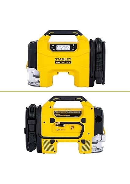 SXVI02001 12VOLT/18VOLT 160 Psı Dijital Basınç Göstergeli Lastik &amp; Yatak Şişirme Pompası + Araç Süpürgesi + LED Lamba (Akü Dahil Değildir) fiyatları