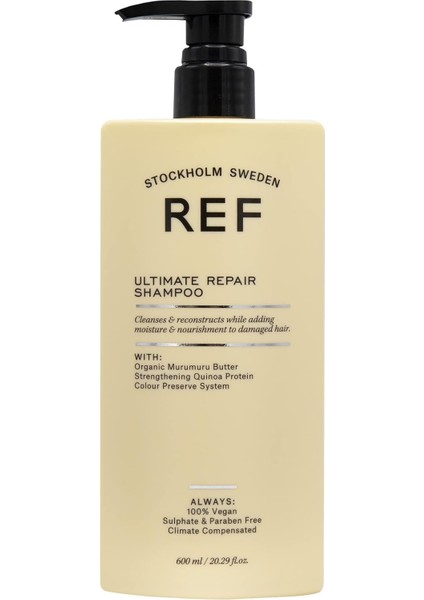 Stockholm-Ref Hasarlı Saçlar Için Onarıcı ve Besleyici Bakım Şampuanı 600 ml Ultımate Repaır Shampoo fiyatları