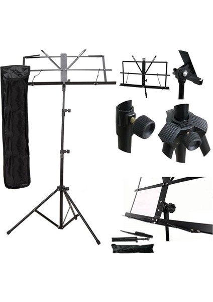 Nota Sehpası Portatif -Katlanır-Sağlam Metal Konstrüksiyon