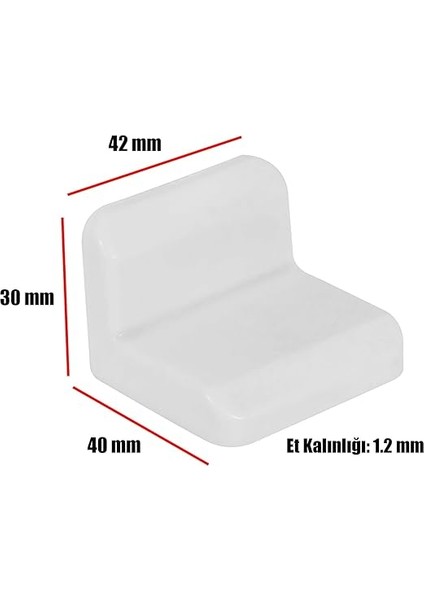 Mobilya Dolap Askı Elemanı Montaj Bağlantı Sabitleme Demiri Beyaz (5 Adet) modelleri