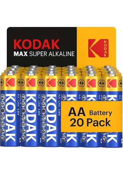 Max 20 Adet Alkalin Kalem Pil-Aa-Shrink