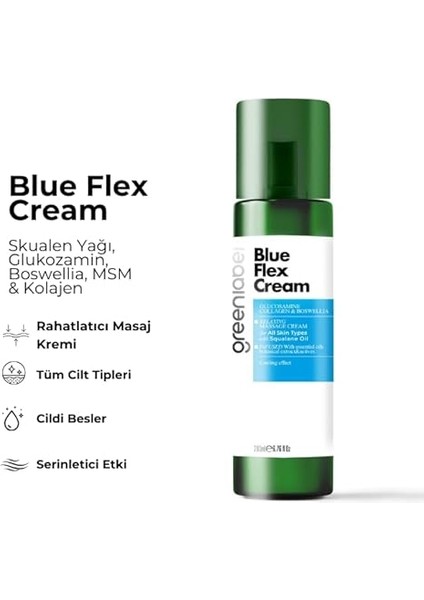 Blue Flex Cream - Köpek Balığı Kıkırdağı &amp; Glukozamin &amp; Msm Vücut Jeli 200 ml modelleri