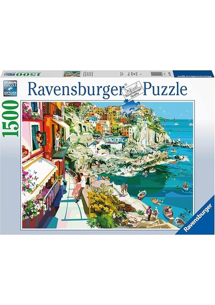 1500 Parçalı Puzzle Romantik Sahil, Renkli