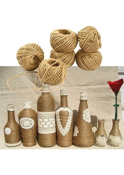 Ip 1 Adet 100 Metre Doğal Hasır Kırnap Çuval Kendir Ipi Süsleme Hoby El Işi fırsatları