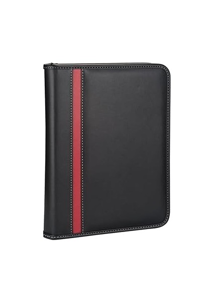 2026 Ajanda Suni Deri Fermuarlı 4 Halka Mekanizmalı Hesap Makineli Organizer, Siyah, 21X27 cm fiyatları