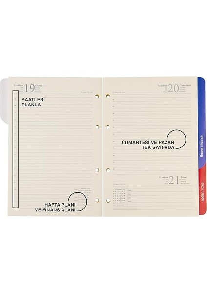 2026 Ajanda Suni Deri Fermuarlı 4 Halka Mekanizmalı Hesap Makineli Organizer, Siyah, 21X27 cm indirimleri