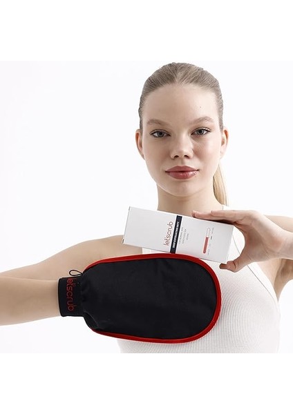 Siyah Banyo Duş Kesesi Peeling ELDIVENI%100 Floş Ipek Unisex… fırsatları