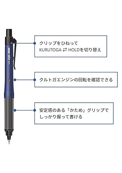 Uni Alpha-Gel Switch Mekanik Kalem, 0,5 Mm, Lacivert Gövde (M51009GG1P.9) fırsatları