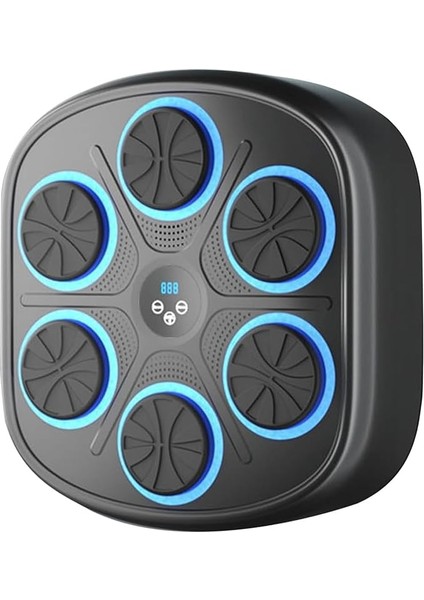 Boks Makinesi - 9 Farklı Mod ve 9 Hız Ayarı, Bluetooth Hoparlörlü, Yumruk Absorbe Edici, LED Işıklı Boks Makinesi, Eldiven Hediyeli, Çocuklar ve Yetişkinler Için Eğitici Duvar Boks Makinesi