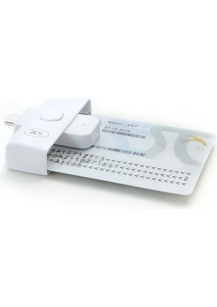 ACR39U-NF Iı Usb-C Pocketmate Kart Okuyucu, Eıd Akıllı Kart Kompakt Tip-C, Beyaz