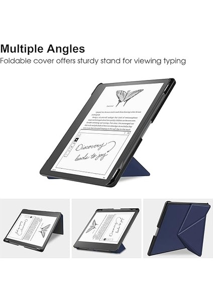 Amazon Kindle Scribe 2022 (1. Nesil) Için Yazma Fonksiyonlu K?l?f 10,2 Inç ?nce Tablet K?l?f? Stant Fonksiyonlu ve Otomatik Uyku/uyanma ??levi Mavi modelleri