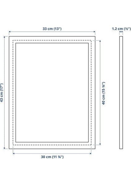 Fıskbo Çerçeve, Plastik ve Fibrokarton, 30X40 Santimetre, Beyaz [tek Çerçeve] fiyatları