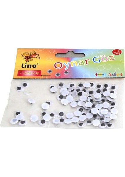 Oynar Göz Küçük Boy 7 MM.100 Lü RBZ-007-A