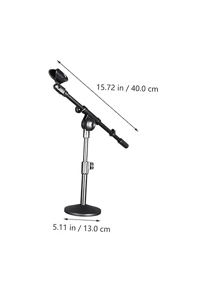 Mikrofon Standı Ofis Masası Aksesuarları Durmak Ayarlanabilir Mikrofon Küçük Mikrofon Masaüstü Tutucu Mikrofon Masa Üstü Standı Baza Mikrofon Braketi Mikrofon Desteği Ütü Siyah indirimleri