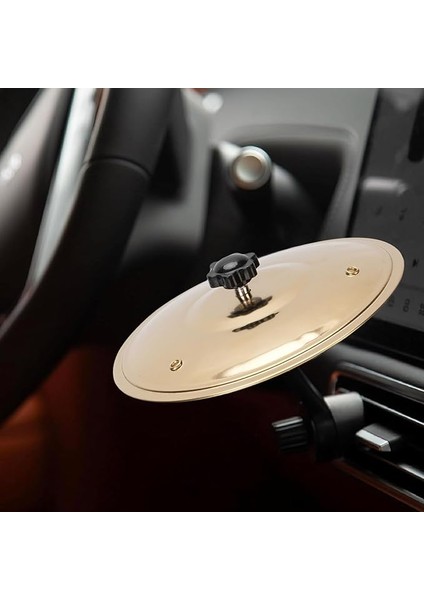 -Crash -Crash, Hoş Ton Araç Hava Havalandırma Çöküşü Zil Mini Gösterge Tablosu Için Ayarlanabilir Kol (Gold)