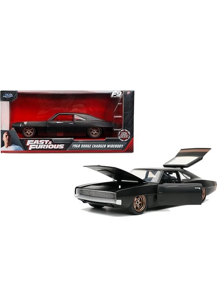 , Hızlı Nane Öfkeli/fast &amp; Furious 1968 Dodge Charger 124 Ölçek Araç, Die-Cast Metal, Açılabilen Parçalar, Çok Renkli