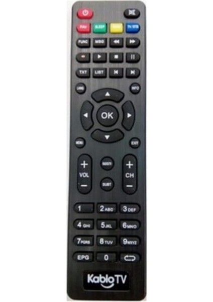 Kablo Tv Kablonet Neta 9600 8900 8950 Teledünya Hd ile Uyumlu Uzaktan Kumanda ve Pil