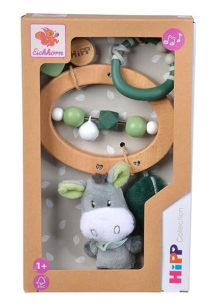 100005880, Eichhorn Baby Hipp Oyuncağı, Sallamalı Oyuncak, Halkalı ve Çıngıraklı, Peluş Eşek Figürlü indirimleri