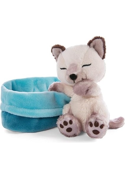 47893 Soft Basket 12 cm – Sleeping Pets Cuddly Toy Siamese Cats For Girls, Boys &amp; Babies – Fluffy Stuffed Cuddle, Play &amp; Sleep With – Cosy Plush Animals, Paws, Beige fiyatları