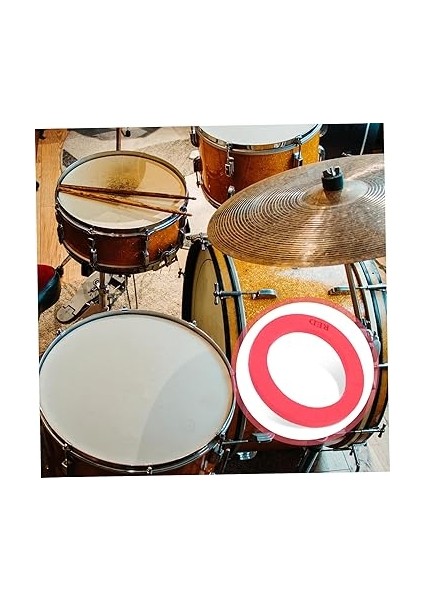 2 Adet Davul Amfisi Pedi Kendinden Yapışkanlı Bas Eko Hoparlör Davul Setleri Için indirimleri