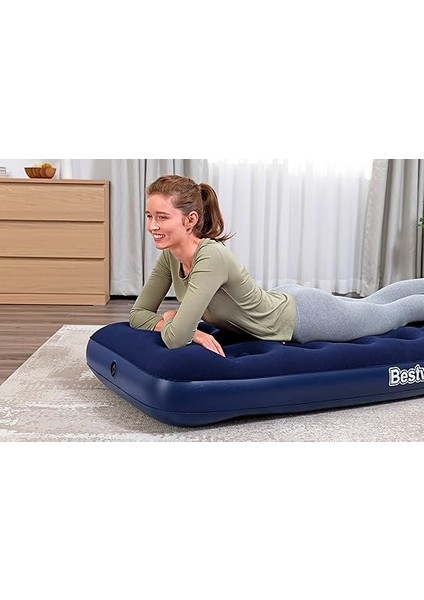 Blue Horizon Iç Ayak Pompalı Basamaklı Hava Yatağı Tek Xl/lo 185 x 76 x 28 cm fırsatları