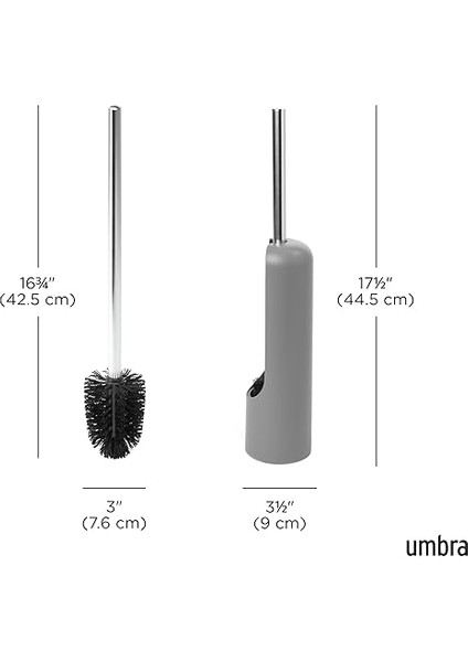 023274-918 Touch Toilettenbürstenhalter, Grau fırsatları