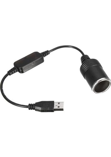 USB 2.0 5V 2A To 12V 800MA Dişi Çakmaklık Çevirici