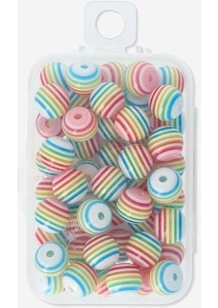 Marifetlerim -Gökkuşağı Delikli Boncuk 7 mm